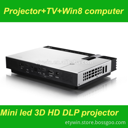 Projector with Win8 system computer, mini projector